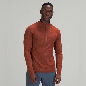 Lululemon•Metal Vent Tech Half-Zip 2.0•Disrupted Grid Date Brown•LIKE NEW•Sz XL